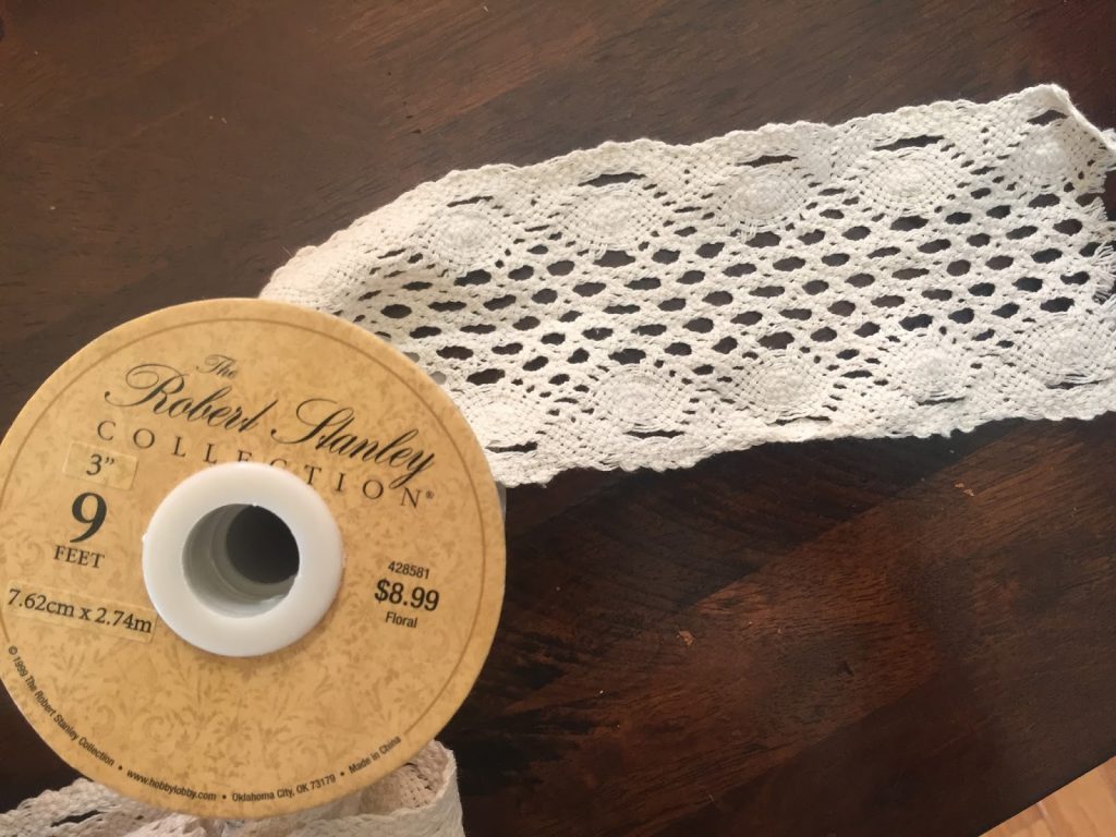 Shabby Chic curtains from drop cloth