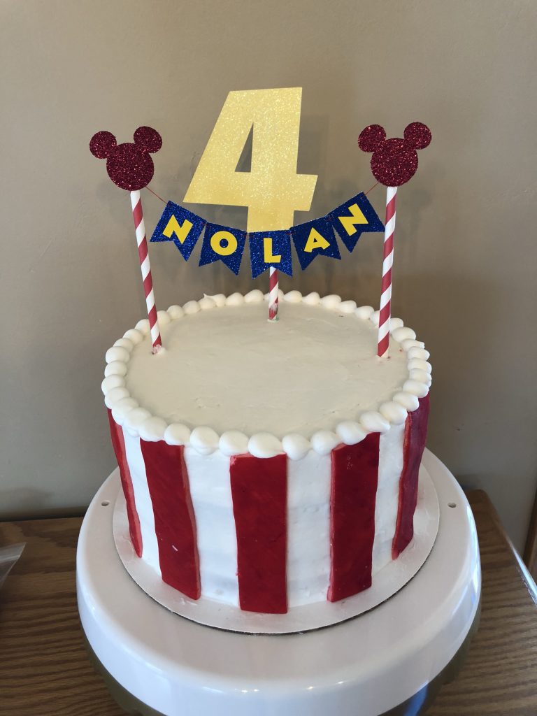 Mickey Circus Birthday Cake