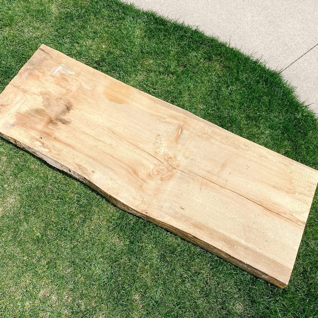 original raw edge wood for pub table top