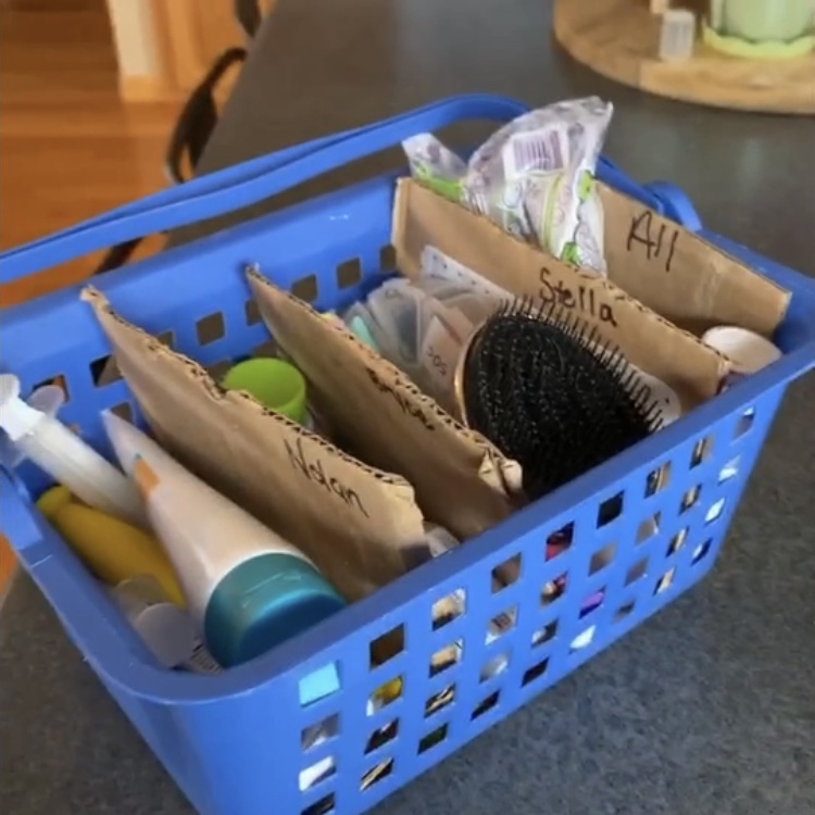 pack hack bathroom bin
