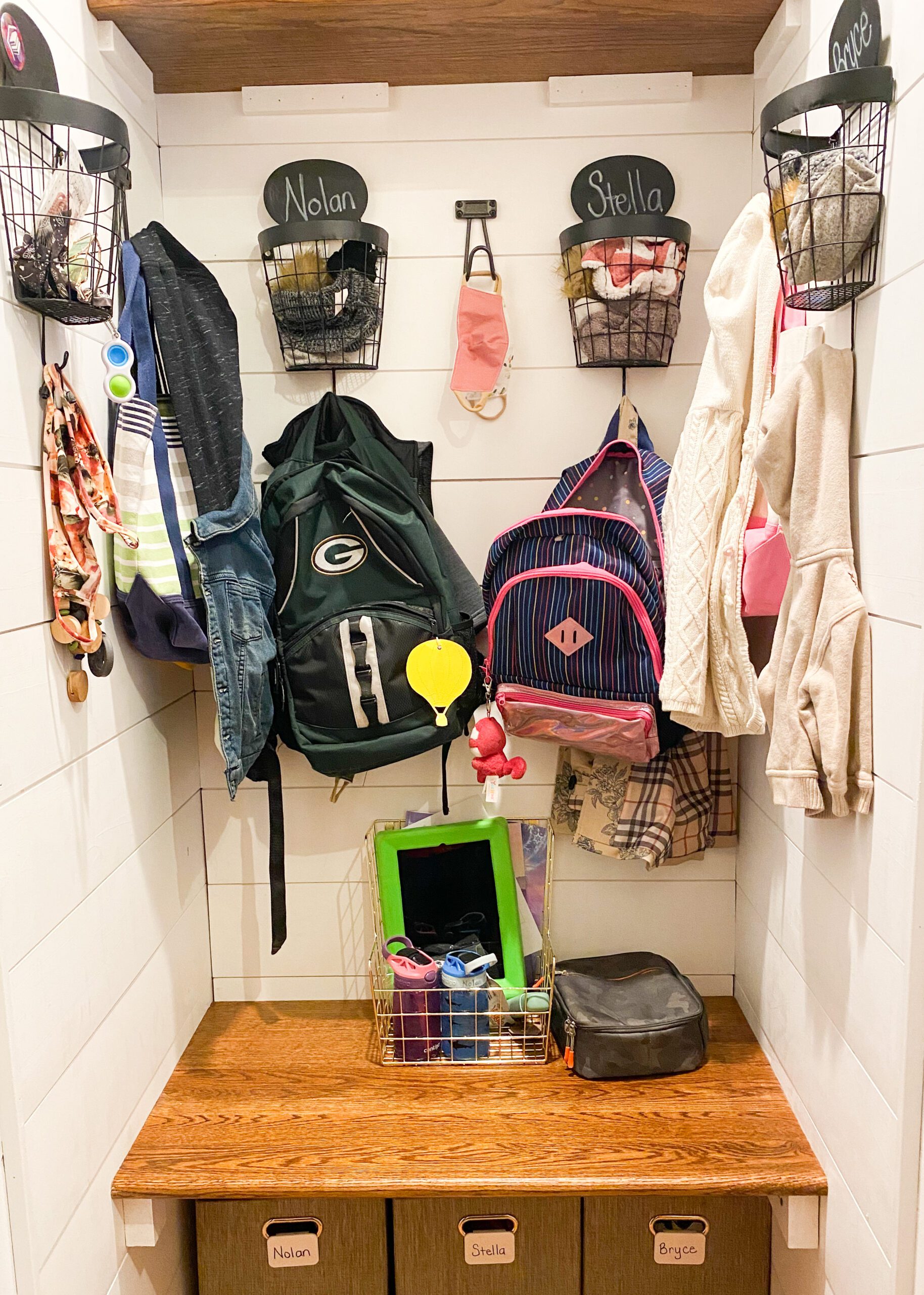 Mudnook mudroom school routines
