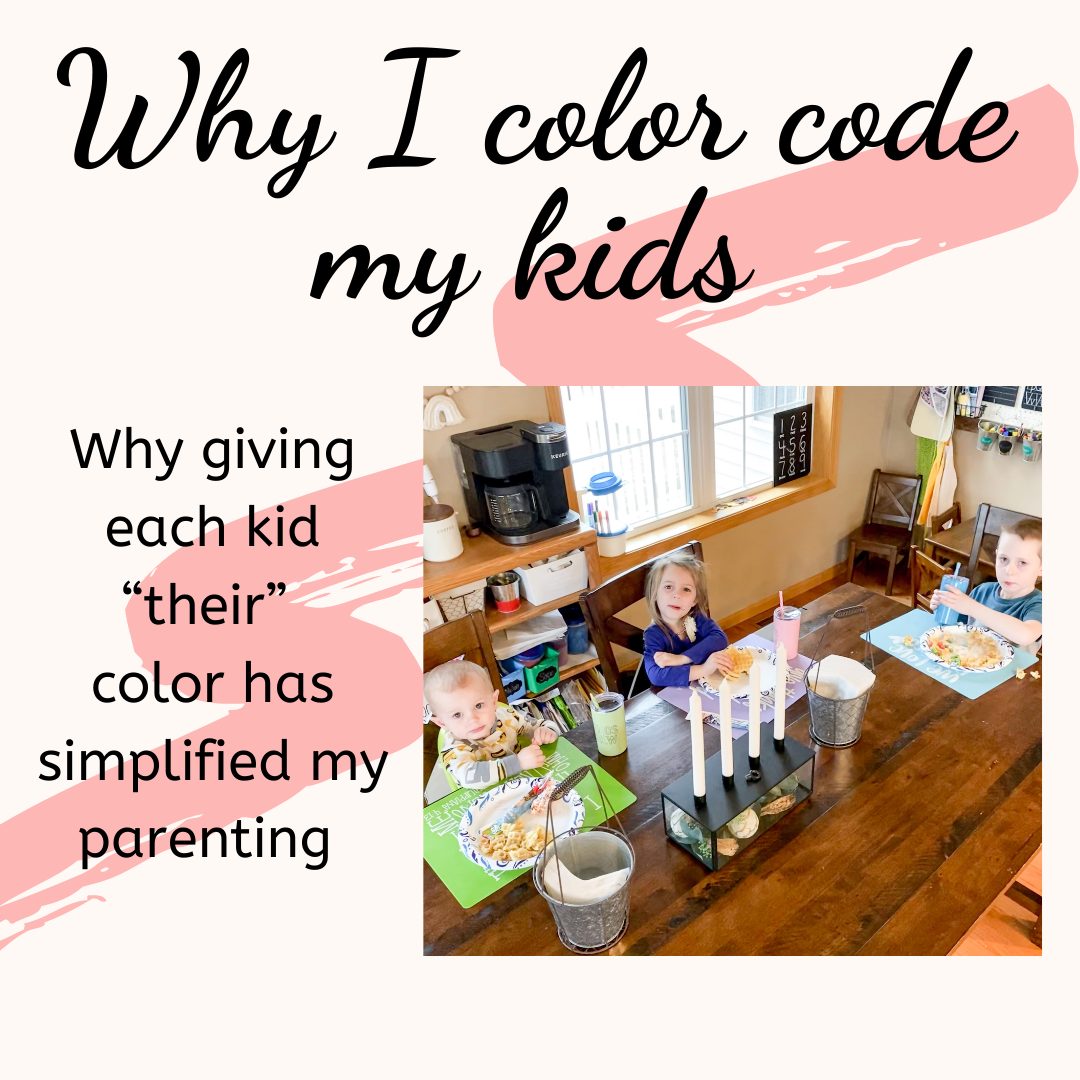 Why I color code my kids