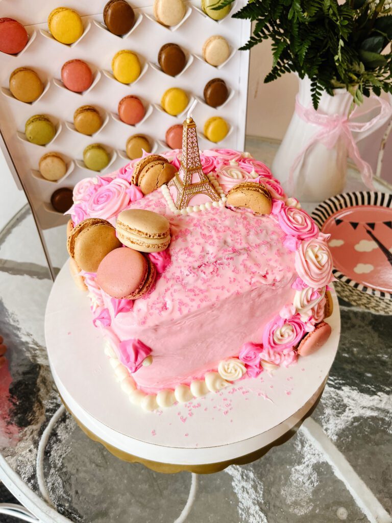 French Ooh La La Birthday Party cake stella 6