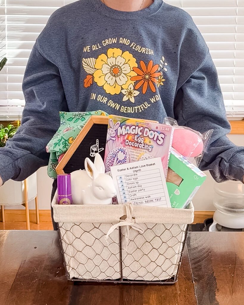 April bucket list basket ideas